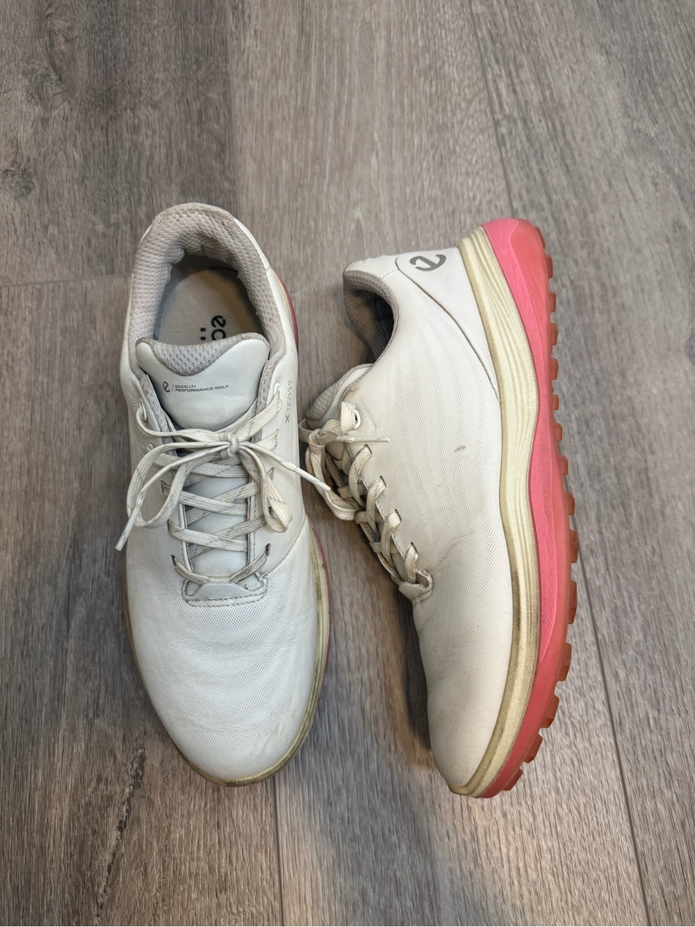 Ecco Womens Golf Shoe Waterproof Leather LT1 size 10 - Picture 1 of 12